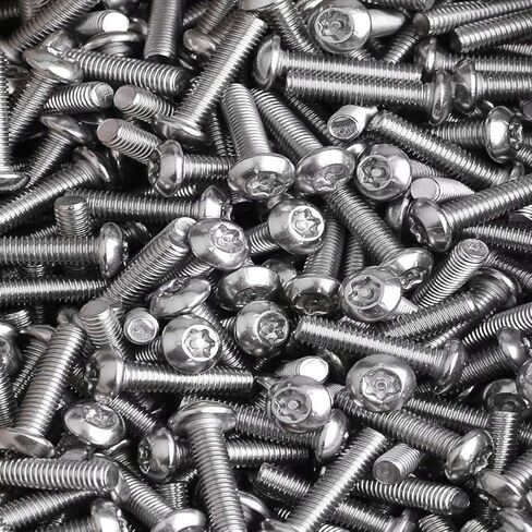 Anti-Theft Screws 304 Stainless Steel Screws Torx Round Head Bolts Machine Screws Security Screw M5*10mm,10 pcs in Kuwait