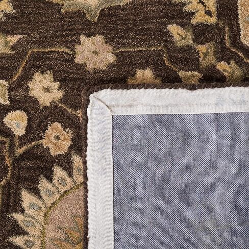 SAFAVIEH Anatolia Collection Accent Rug - 4' x 6', Chocolate & Ivory, Handmade Traditional Oriental Wool, Ideal for High Traffic Areas in Entryway, Living Room, Bedroom (AN564A) in Saudi Arabia