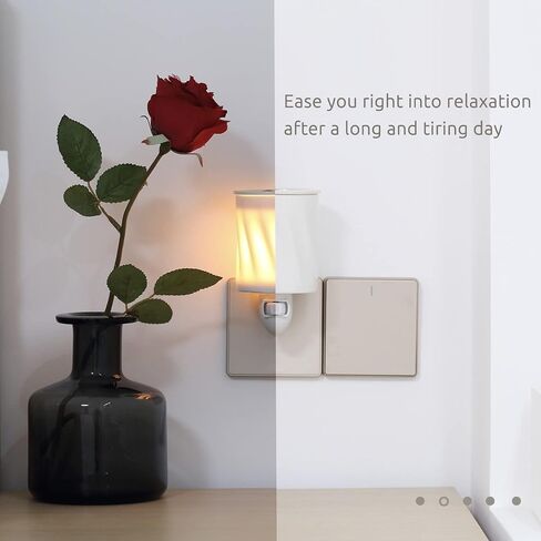 Cocopin Plug-in Wax Warmer, Electric Cube Melter for Scents and Fragrance, Kitchen, Bathroom, Home Decor, Air Freshener Night Lamp, 4 Lavender Melts (Dancing Flame) in Saudi Arabia