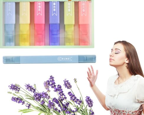 Pen Diffuser in Essential Oil Blends - Elegant 1.0mm Ballpoint Tip - Colored Pen - Diffuser Pens - Scented Pens - Fun Pens - Aromatherapy Pen (Rectangular) in Saudi Arabia