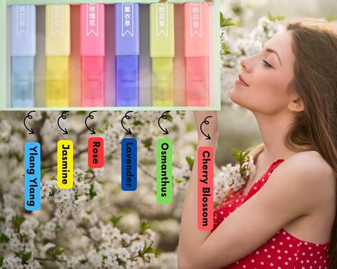 Pen Diffuser in Essential Oil Blends - Elegant 1.0mm Ballpoint Tip - Colored Pen - Diffuser Pens - Scented Pens - Fun Pens - Aromatherapy Pen (Rectangular) in Saudi Arabia