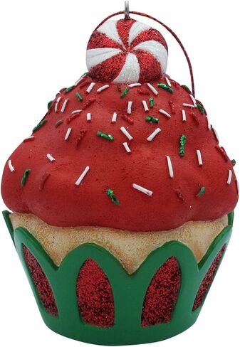 JILLSON & ROBERTS Green Confetti Cupcake Christmas Tree Ornament in Saudi Arabia