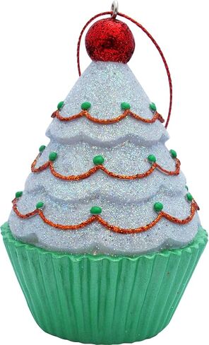 JILLSON & ROBERTS Green Confetti Cupcake Christmas Tree Ornament in Saudi Arabia