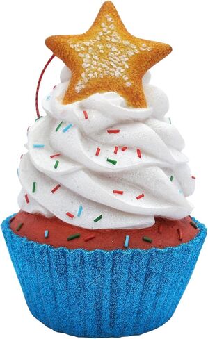 JILLSON & ROBERTS Green Confetti Cupcake Christmas Tree Ornament in Saudi Arabia