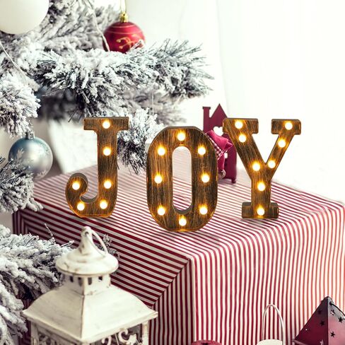 3 قطع من أضواء الحروف LED الفرح لعيد الميلاد علامات الحروف الأبجدية حرف عتيق يعمل بالبطارية ديكور خفيف لحفلات أعياد الميلاد والمنزل وحفلات عيد الميلاد وحفلات الزفاف، J، O، Y in Kuwait