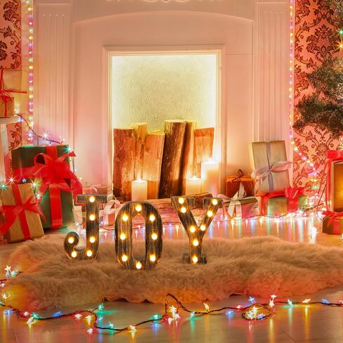 3 قطع من أضواء الحروف LED الفرح لعيد الميلاد علامات الحروف الأبجدية حرف عتيق يعمل بالبطارية ديكور خفيف لحفلات أعياد الميلاد والمنزل وحفلات عيد الميلاد وحفلات الزفاف، J، O، Y in Kuwait