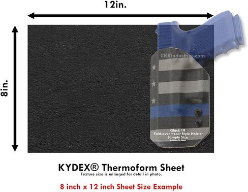 BOLTARON Thermoform Sheet - (Haircell/Smooth) - (.080 Thickness) - (12in x 12in) - (Black) - (1 Sheet) in Kuwait