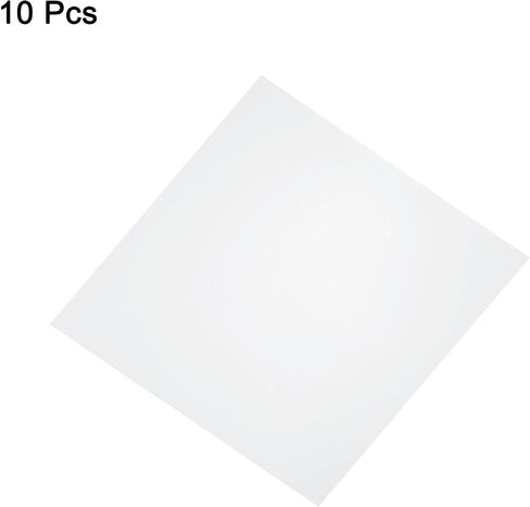 HARFINGTON 10pcs Clear Plastic Sheets 8" x 8" x 0.016" Transparent Flexible PVC Sheet Panels with Protective Paper for Signs DIY Display Projects Craft Picture Frames Painting in Saudi Arabia