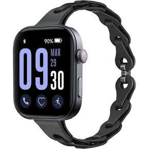 GTX13, GTX12 Smart Watches Band, 22mm Elastic Silicone Hollowed Out Replacement Straps Compatible for Fitpolo GTX12, ENOMIR GTX12, Tensky GTX12, uaue T60, QXQ T60, QCOQ T60 Smart Watches