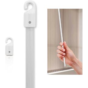 Amazing Drapery Hardware Premium White Reinforced Fiberglass Vertical Blind Wand with Aluminum Tip, 36-inches, 1 Pack - Effortless Installation - Ideal for Wand-Controlled Vertical Blinds