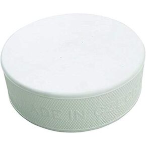 A&R Sports Ice Hockey 6 oz. Goalie & Player Training Pucks, White, Improves Focus (2 Pack)