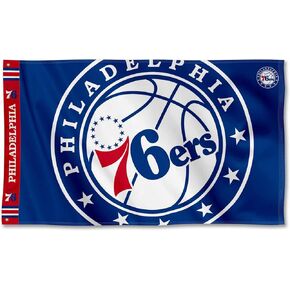 WinCraft Philadelphia 76ers Printed Header 3x5 Premium Banner Flag