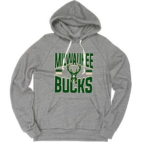 Blue 84 NBA Officially Licensed Tri-Blend Hooded Sweatshirt Basketball Stars Heather Gray