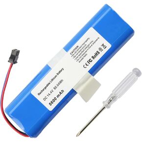 5600mAh Replacement Battery for Kyvol Cybovac E31 S31, Lydsto R1, Proscenic M7 Pro, LDS M7 Pro, M8 Pro, M7 Max, Lenovo LR1, UONI V980 Max, V980 Plus, Neabot N2, NOMO N1 Plus Robot Vacuum Cleaners