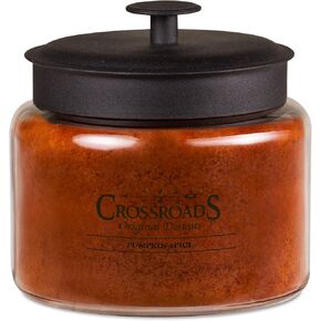 Crossroads Pumpkin Spice Scented 4-Wick Candle, 64 Ounce