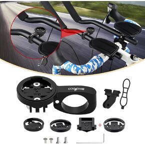 Bike GPS Computer Mount- Short Version Bike Computer Mount for Aero Bars, Black Aluminium Bike Mount for Garmin,for Combo & for GoPro Action Camera