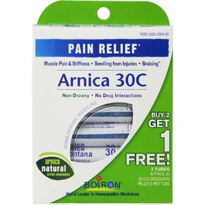 Arnica 30C Great Value 3 Tubes Single Pack Boiron