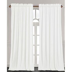 Chezmoi Collection Lux Burgundy Crushed Velvet Curtains 2 Panel Set - 84 inches Long Room Darkening Luxury Distressed Velvet Rod Pocket Window Drapes for Living Room Bedroom 50" W x 84" L