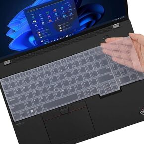 غطاء لوحة المفاتيح لعام 2023 2022 Lenovo ThinkPad T16 P16 P16s 16 بوصة، Thinkpad L15 Gen 4/3 15.6 بوصة، ThinkPad T16 Gen 1، New Lenovo ThinkPad 15.6 بوصة 16 بوصة غطاء لوحة المفاتيح (لا يناسب Thinkpad L15 Gen 2/1) - اللون