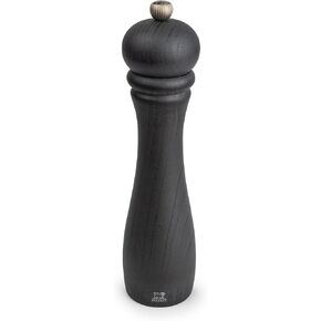 Peugeot Checkmate Pepper Mill, 9-Inch Beechwood Pepper Grinder with Precision Mechanism - Sleek Modern Design, Ideal for Culinary Enthusiasts, Limited Edition Essential Cookware (Graphite)