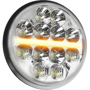 BraveWAY 5.75 inch Round LED Headlights for Motorcycle Sealed Beam 45W 5-3/4" Hi Lo Beam Headlamp Replacement 1PC