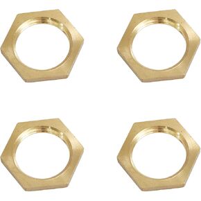 قفل الجوز heyous 4 قطعة تركيب الأنابيب النحاسية 3/8 "NPT أنثى - 3/8 بوصة NPT عرافة قفل الجوز للسباكة والمياه واتصال الحديقة