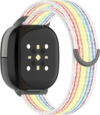Compatible with Fitbit Google Ace LTE, Quick Release Nylon Hook Loop Replacement Sport Strap Accessory Fit for Fitbit Ace LTE Band, Black in Saudi Arabia
