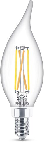 BA11 Candelabra LED Light Bulbs - Flicker Free 25w Light Bulbs with EyeComfort Technology - Daylight 5000K Lightbulb - 185 Lumen - E12 Base - 3 Pack in Saudi Arabia