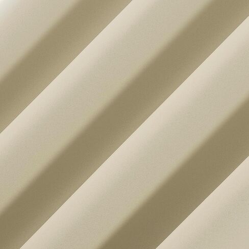 زوج ستائر من Sun Zero Nordic مكون من قطعتين من درجة المسرح للحد من الضوضاء بنسبة 100%، ستائر معتمة بحلقات معدنية، مقاس 52 بوصة × 84، كريمي أبيض فاتح in Kuwait