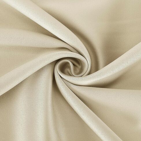 زوج ستائر من Sun Zero Nordic مكون من قطعتين من درجة المسرح للحد من الضوضاء بنسبة 100%، ستائر معتمة بحلقات معدنية، مقاس 52 بوصة × 84، كريمي أبيض فاتح in Kuwait