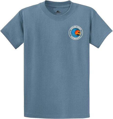 Koloa Surf Mens Dusk Logo Heavyweight Cotton Tees in Regular, Big and Tall in Saudi Arabia