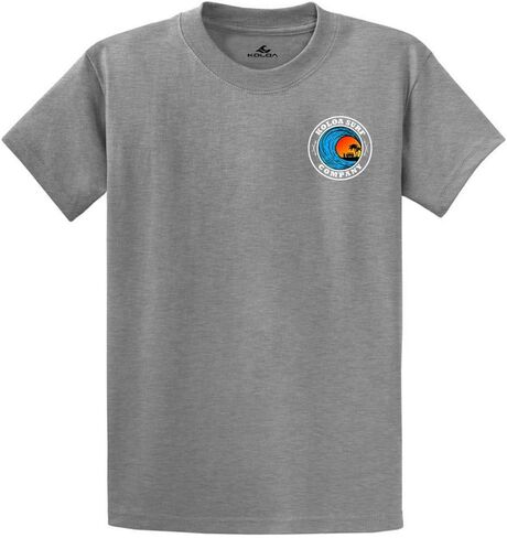 Koloa Surf Mens Dusk Logo Heavyweight Cotton Tees in Regular, Big and Tall in Saudi Arabia
