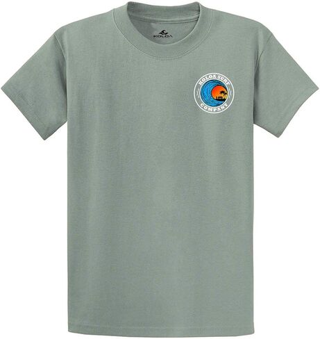 Koloa Surf Mens Dusk Logo Heavyweight Cotton Tees in Regular, Big and Tall in Saudi Arabia