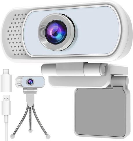 كاميرا ويب Hrayzan Streaming، كاميرا ويب USB 2 ميجا بيكسل، ميكروفون ستيريو مدمج، زر تشغيل/إيقاف مؤقت فريد، التوصيل والتشغيل، كاميرا ويب للتكبير، فيسبوك، سكايب، إكس بوكس، يوتيوب in Kuwait