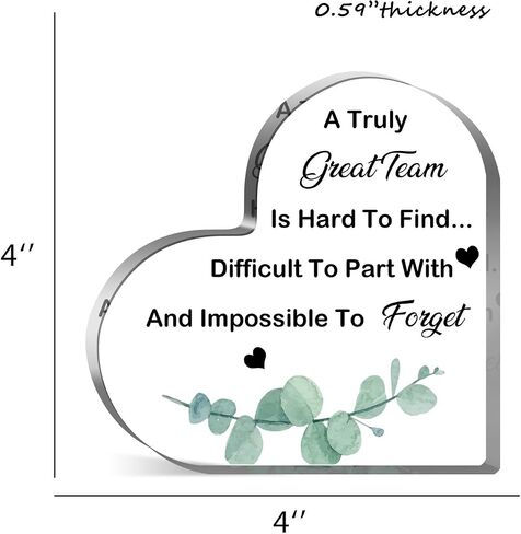 Thank You Gifts for Friend Family Coworker Boss Teacher Appreciation Heart Shaped Acrylic Keepsake Thanks Desk Decor for Home Office (Sunflower) in Saudi Arabia
