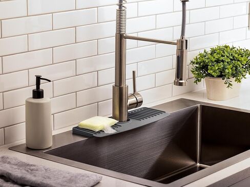 WeatherTech FaucetMat - Protect Your Kitchen & Bathroom Countertops - Dark Grey/Slate in Saudi Arabia