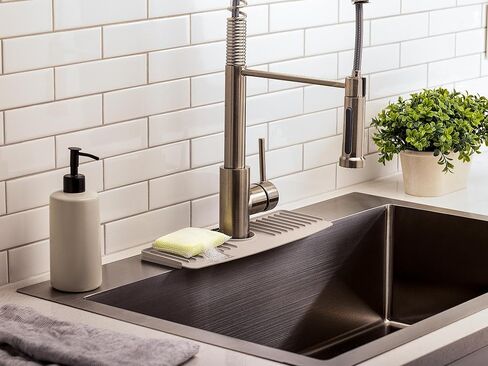 WeatherTech FaucetMat - Protect Your Kitchen & Bathroom Countertops - Dark Grey/Slate in Saudi Arabia