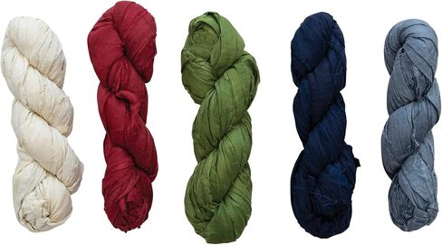Creative Co-Op 70-75 Yard Recycled Torn Silk Ribbon, Ivory Color (Each One Will Vary) in Saudi Arabia