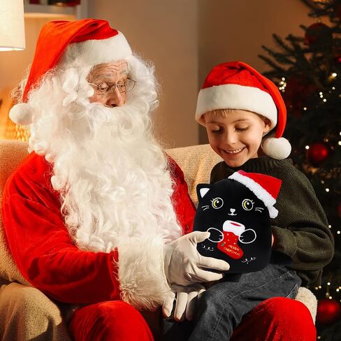 ألعاب قطيفة لرجل ثلج عيد الميلاد - لعبة حيوان محشوة على شكل رجل ثلج مقاس 8 بوصات مع تطريز ناعم لعيد الميلاد مع قبعة وشاح ووسادة قطيفة لطيفة وهدايا عيد الميلاد للأطفال الأولاد والبنات in Kuwait