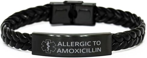 Medical Symbol Stroke Survivor Awareness Braided Leather Bracelet, SOS Emergency Health Life Alert ID Engraved Stainless Steel Jewelry Silver Adjustable Bracelet for Women Men Teen in Saudi Arabia