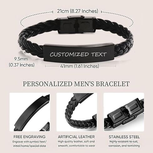 Medical Symbol Stroke Survivor Awareness Braided Leather Bracelet, SOS Emergency Health Life Alert ID Engraved Stainless Steel Jewelry Silver Adjustable Bracelet for Women Men Teen in Saudi Arabia