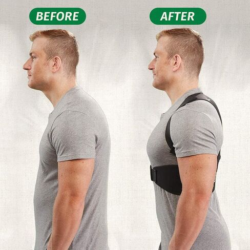 Hempvana Arrow Posture - Fully Adjustable Posture Support & Posture Corrector for Upper Body - Helps Correct Slouching, Text Neck and Hunching Over (L/XL) in Saudi Arabia