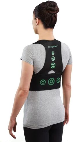 Hempvana Arrow Posture - Fully Adjustable Posture Support & Posture Corrector for Upper Body - Helps Correct Slouching, Text Neck and Hunching Over (L/XL) in Saudi Arabia