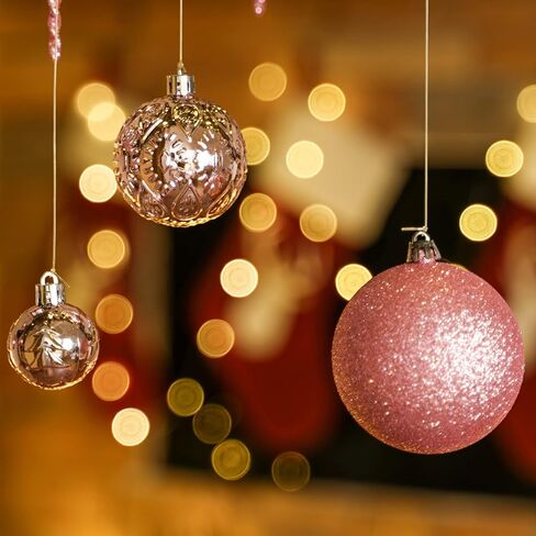 Christmas Ball Ornaments for Christmas Decorations - 41 Pieces Xmas Tree Blue Shatterproof Ball Ornaments with Hanging Loop for Holiday and Party Decoration in Saudi Arabia