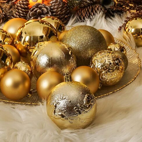 زينة كرة عيد الميلاد لزينة عيد الميلاد - 41 قطعة من زخارف كرة عيد الميلاد الزرقاء المقاومة للكسر مع حلقة تعليق لتزيين العطلات والحفلات in Saudi Arabia