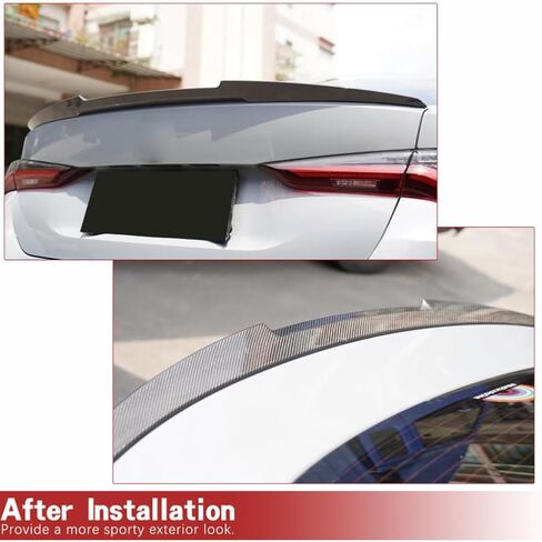 G26 سبويلر خلفي من ألياف الكربون لسيارة BMW 4 Series G26 I4 2021-2022 420i 430i 440i M440i Hatchback 4 أبواب جناح خلفي سبويلر عالي الركلة طقم هيكل منفذ المصنع in Kuwait