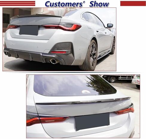 G26 سبويلر خلفي من ألياف الكربون لسيارة BMW 4 Series G26 I4 2021-2022 420i 430i 440i M440i Hatchback 4 أبواب جناح خلفي سبويلر عالي الركلة طقم هيكل منفذ المصنع in Kuwait