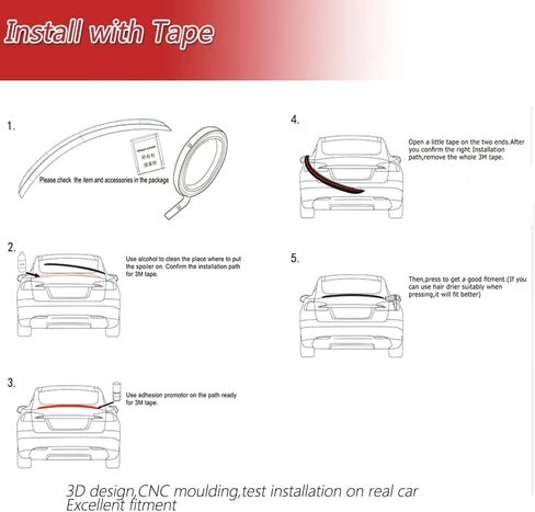 G26 سبويلر خلفي من ألياف الكربون لسيارة BMW 4 Series G26 I4 2021-2022 420i 430i 440i M440i Hatchback 4 أبواب جناح خلفي سبويلر عالي الركلة طقم هيكل منفذ المصنع in Kuwait