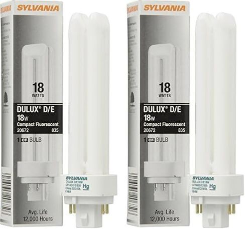 Sylvania 20672 Compact Fluorescent 4 Pin Double Tube 3500K, 18-watt in Kuwait