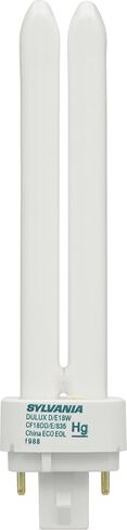 Sylvania 20672 Compact Fluorescent 4 Pin Double Tube 3500K, 18-watt in Kuwait